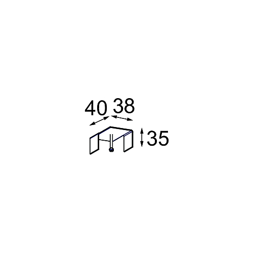 Track 230V Recessed Mounting Bracket